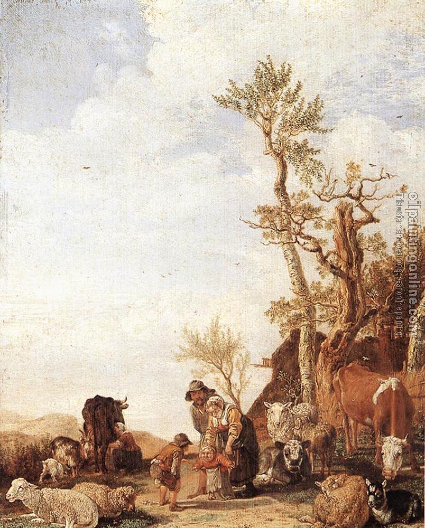 Paulus Potter - Peasant Family With Animals